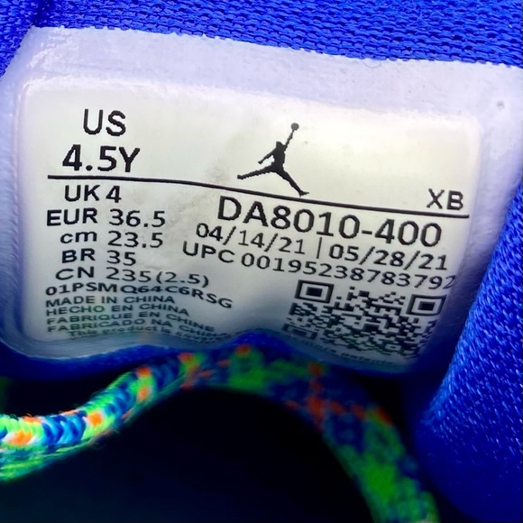 Jordan Retro 1 ‘Sprite’ (4.5Y) - Picture 7 of 7